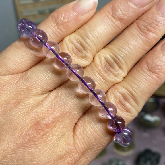 AMETHYST CLEAR CRYSTAL BRACELET - Picture 2 of 2